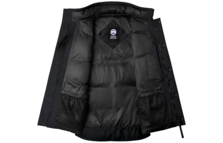 Lookbook Canada Goose Garson Black Label Lightweight Down Vest Unisex Charcoal Black. 4151M1-1160