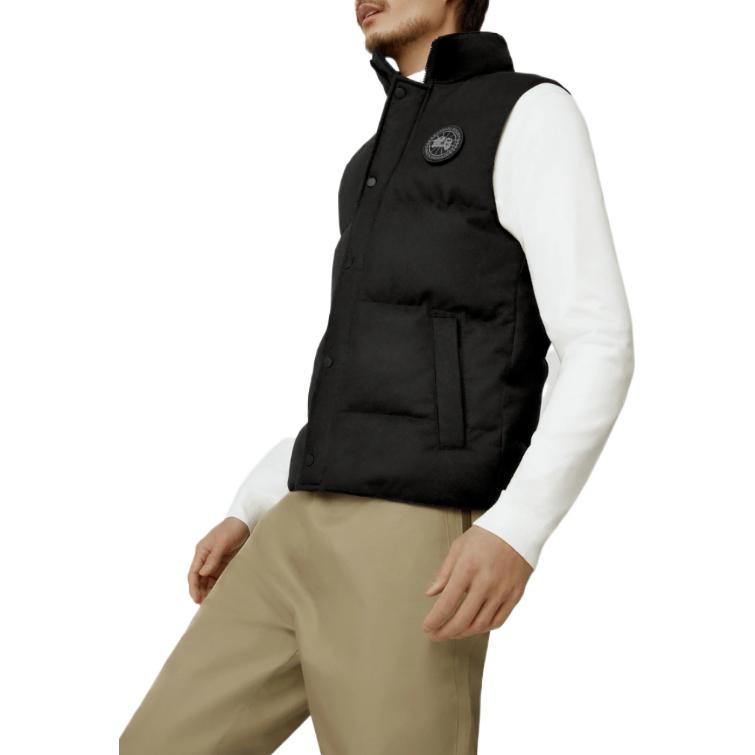 Details for Canada Goose Garson Black Label Lightweight Down Vest Unisex Charcoal Black. 4151M1-1160