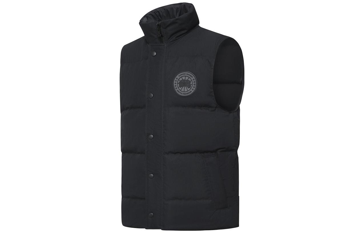 Shop 加拿大鵝Garson黑標防風休閒羽絨背心男女黑色 2081MB2-61