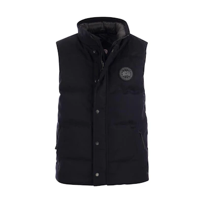 Canada Goose Garson Black Label Wool Navy Blue Unisex Lightweight Down Jacket. 4151M1-1161