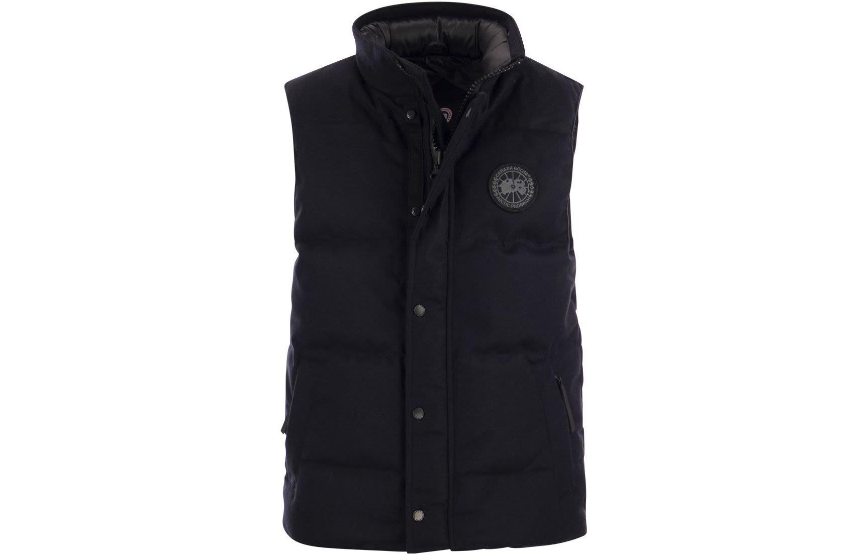 Order Canada Goose Garson Black Label Wool Navy Blue Unisex Lightweight Down Jacket. 4151M1-1161