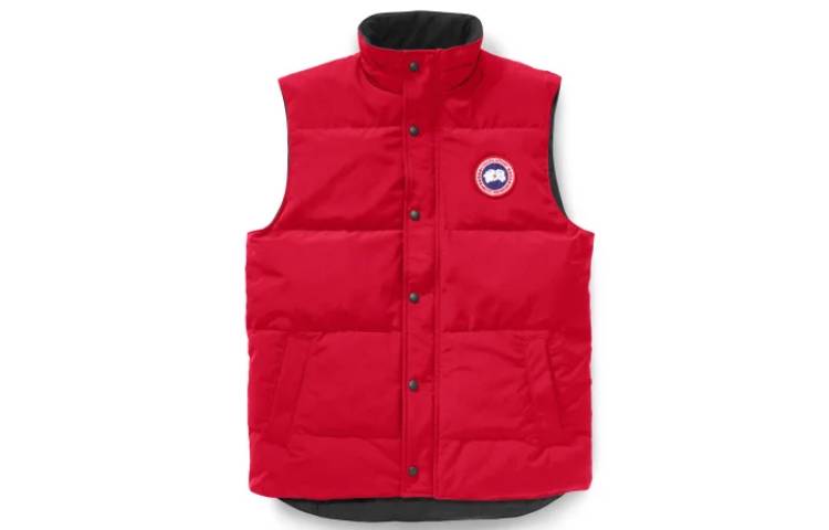 Canada Goose Garson Logo Down Vest Red for Men 4151M-11