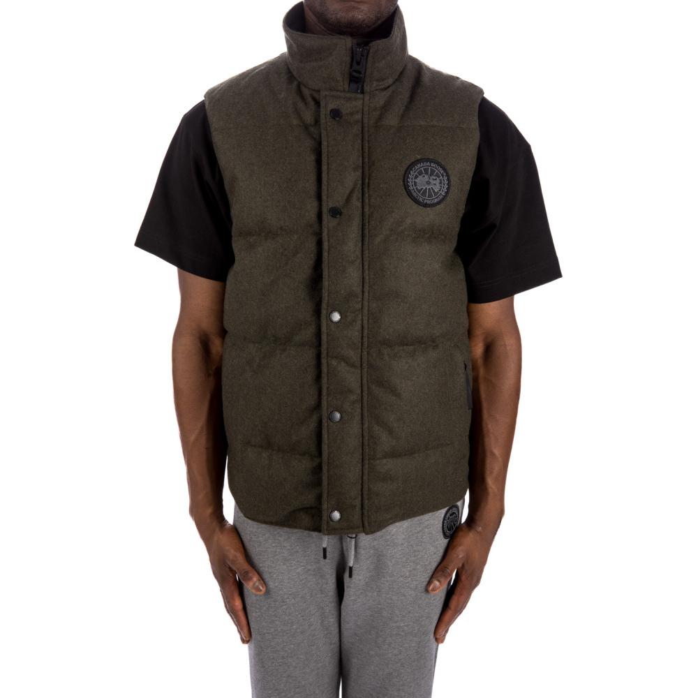 Details for 加拿大鹅 Garson 军绿色防风羽绒马甲 徽标补丁款 4151M1-1162