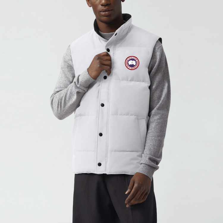 Canada Goose Garson Ski Season White Down Logo Vest Unisex - Polar Star White. 4151M-433 圖 3