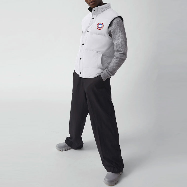 Canada Goose Garson Ski Season White Down Logo Vest Unisex - Polar Star White. 4151M-433 圖 5