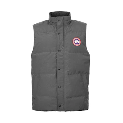 Canada Goose Garson Vest Red Logo Unisex Goose Down Graphite 4151M-66