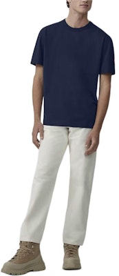 Canada Goose Gladstone Solid Color Slim Fit Crew Neck T-Shirt Navy 1401M-63 Shop Canada Goose Gladstone Solid Color Slim Fit Crew Neck T-Shirt Navy 1401M-63