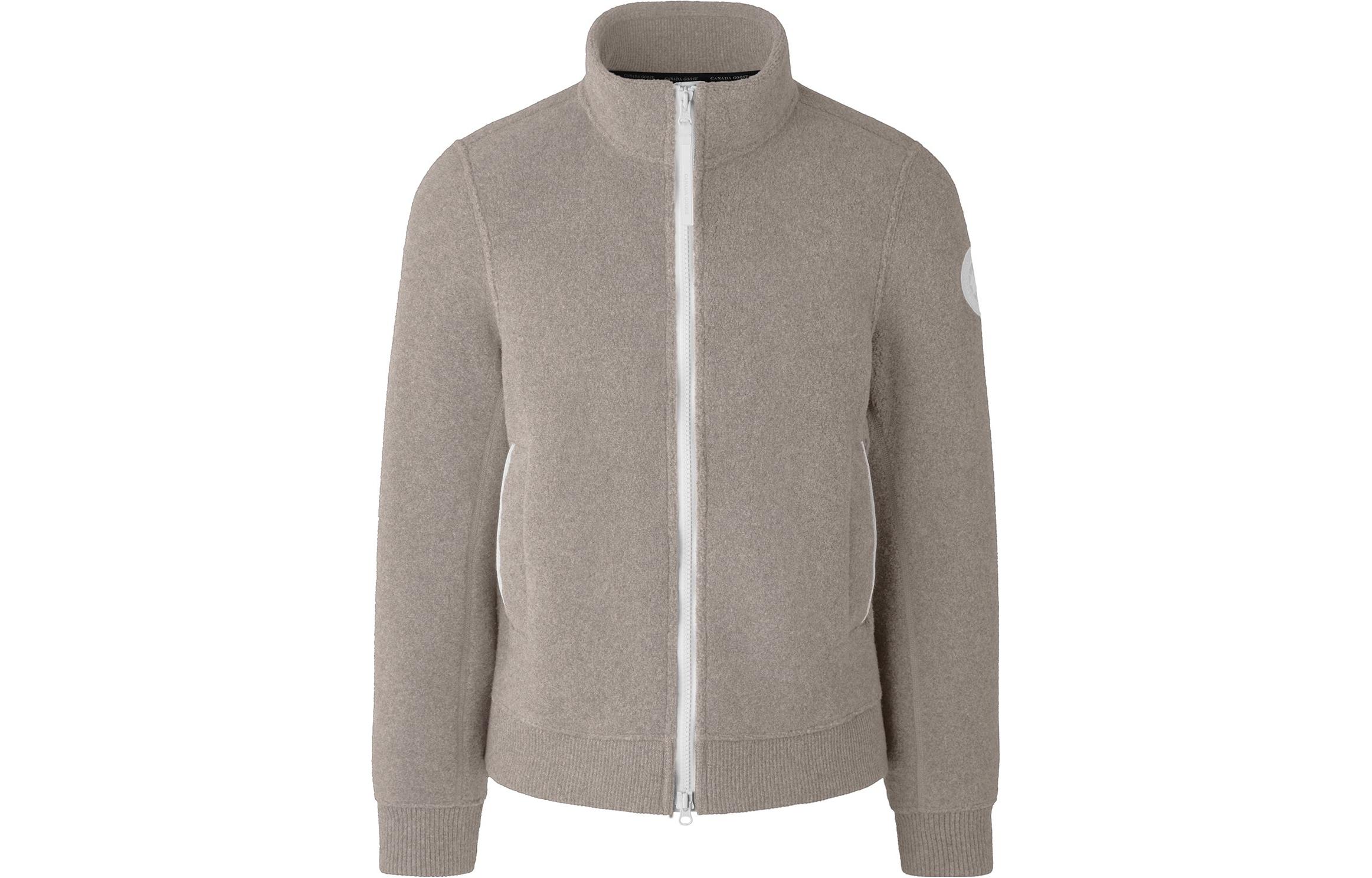 Order Chaqueta de Lana con Cremallera Total Canada Goose Humanature Hombre Gris Ceniza/Beige. 7049M1-149