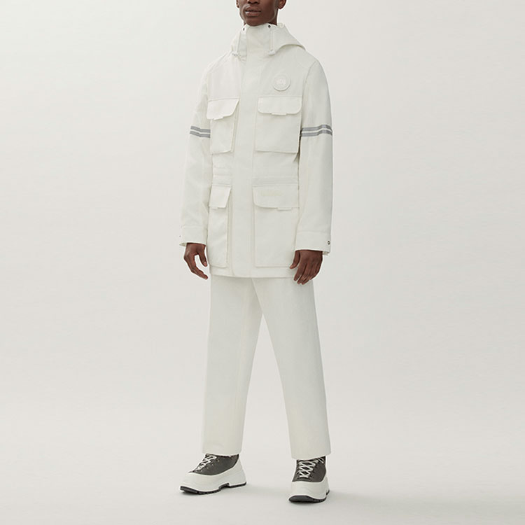 Canada Goose Humanature SS22  Beige Hooded Utility Jacket with Multiple Pockets. 4183M1-99 圖 4