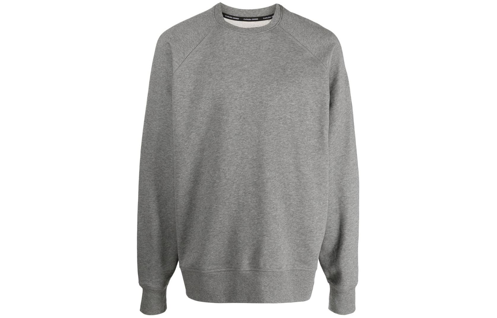 Canada Goose Huron  Grey Logo Crewneck Sweatshirt Long Sleeve. 7400MB-47