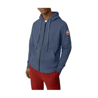 Canada Goose Huron Black Label Full-Zip Hoodie Lightweight Jacket Men’s Blue. 7401M-222