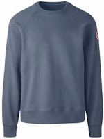 Canada Goose Huron Crewneck Sweatshirt Blue Casual Long Sleeve with Logo 7400M-222 Canada Goose Huron Crewneck Sweatshirt Blue Casual Long Sleeve with Logo 7400M-222