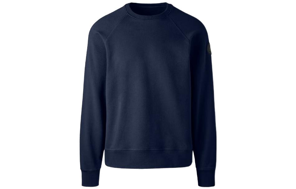 Canada Goose Huron FW22 Blue Black Label Crewneck Pullover Sweatshirt Men 7400MB-63