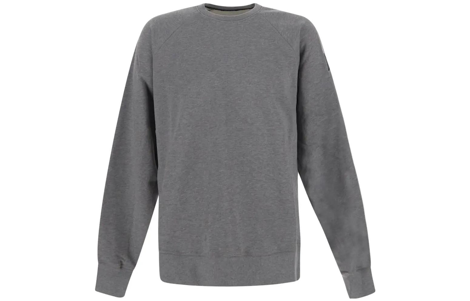 Canada Goose Huron FW22 Logo Crewneck Sweatshirt Grey Stone - Minimalist Style 7400MB-717