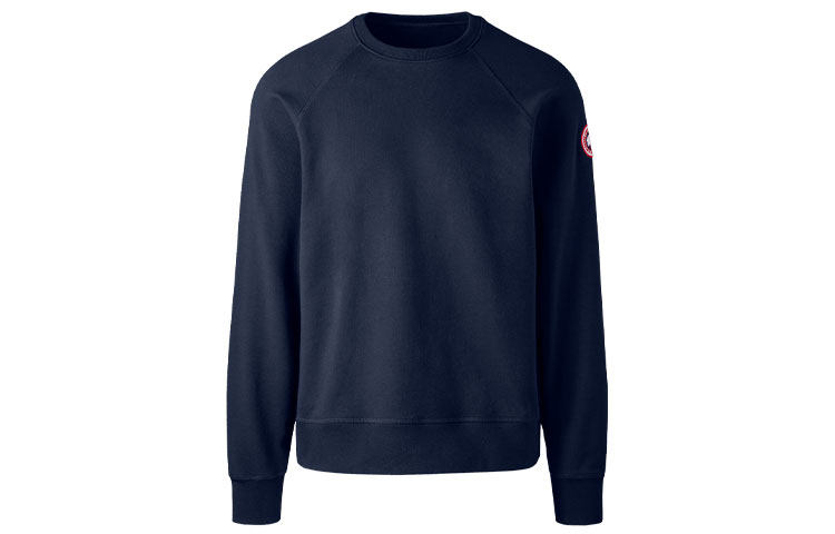 Canada Goose Huron Logo Crewneck Sweatshirt Navy Blue 7400M-63