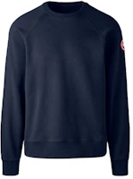 Canada Goose Huron Logo Crewneck Sweatshirt Navy Blue 7400M-63 Canada Goose Huron Logo Crewneck Sweatshirt Navy Blue 7400M-63