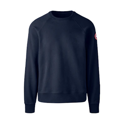 Canada Goose Huron Logo Crewneck Sweatshirt Navy Blue 7400M-63