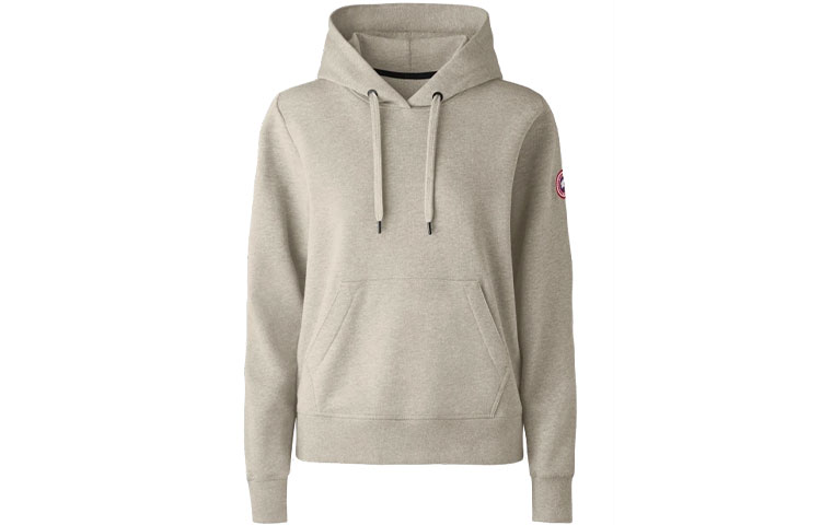 Canada Goose Huron Logo Pullover Hoodie Beige Long Sleeve Sweater 7403M-149