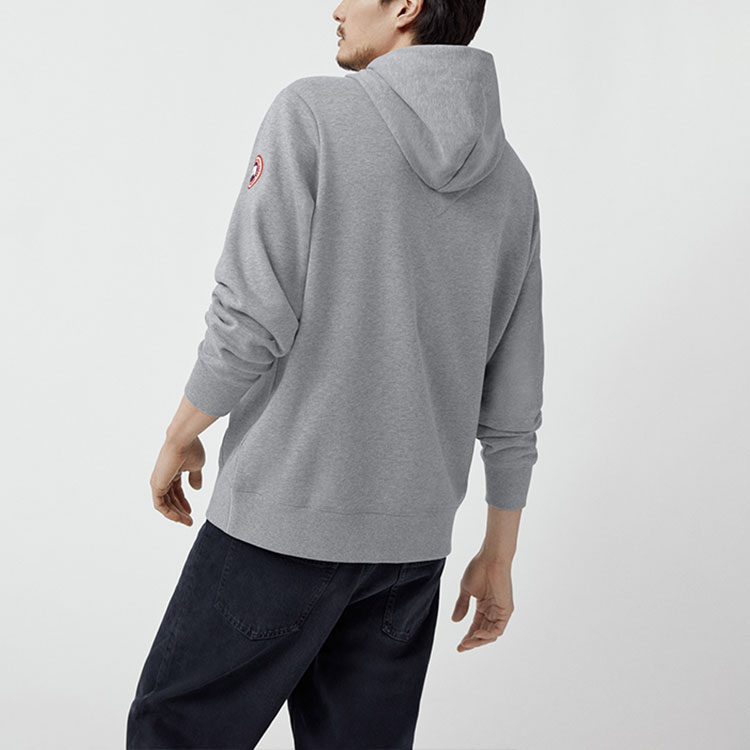 Canada Goose Huron Logo Pullover Hoodie Long Sleeve Grey. 7403M-717 圖 4