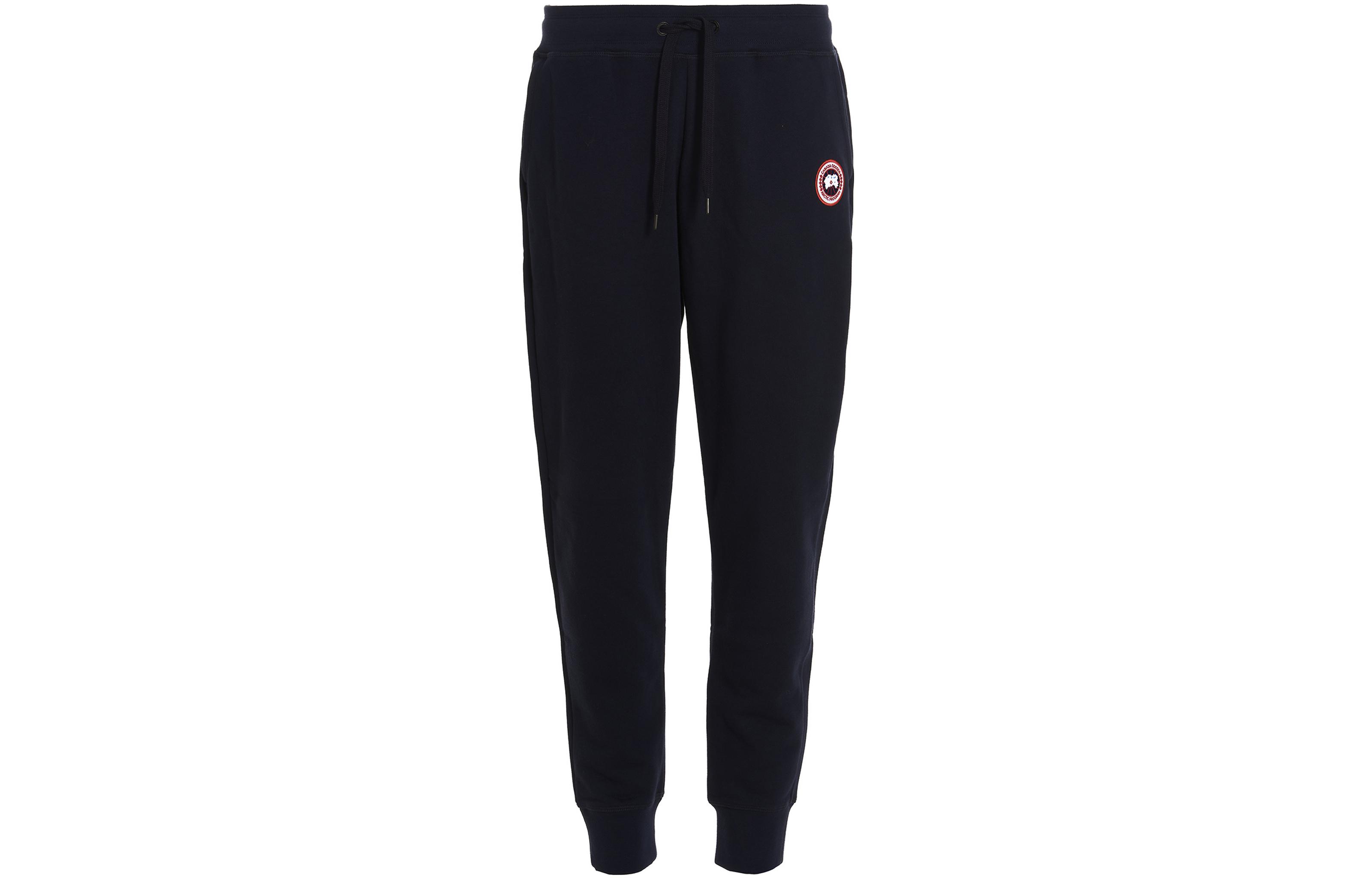 Canada Goose Huron Logo Sweatpants Navy  SS22 Casual Knit Pants 7402M-63