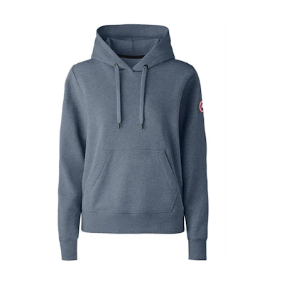 Canada Goose Huron Solid Logo Pullover Hoodie Hyperion Blue. 7403M-222