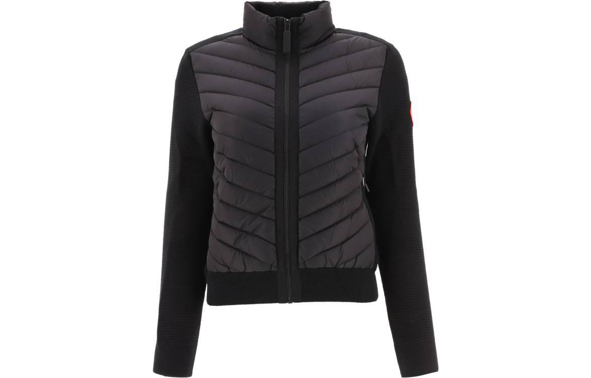 Canada Goose HyBridge Black Quilted Down Jacket for Men with High Collar Design 6830M4-761