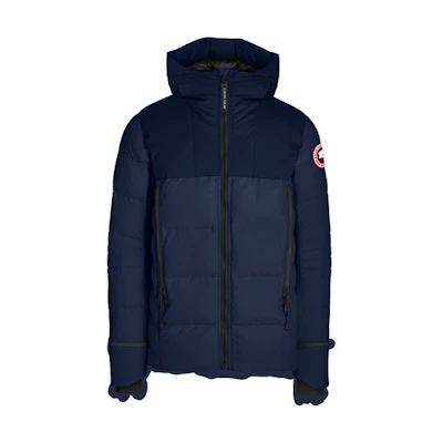 Canada Goose HyBridge Blue Hooded Puffer Jacket Windproof Waterproof Unisex. 2742M-63