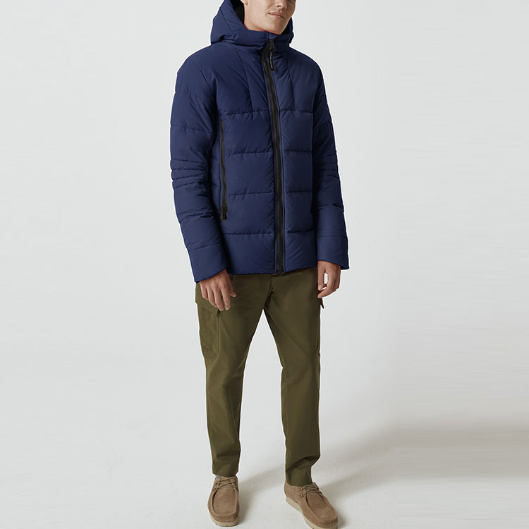 Shop 加拿大鵝 HyBridge 藍色連帽防風防水羽絨夾克 男女適用 2742M-63