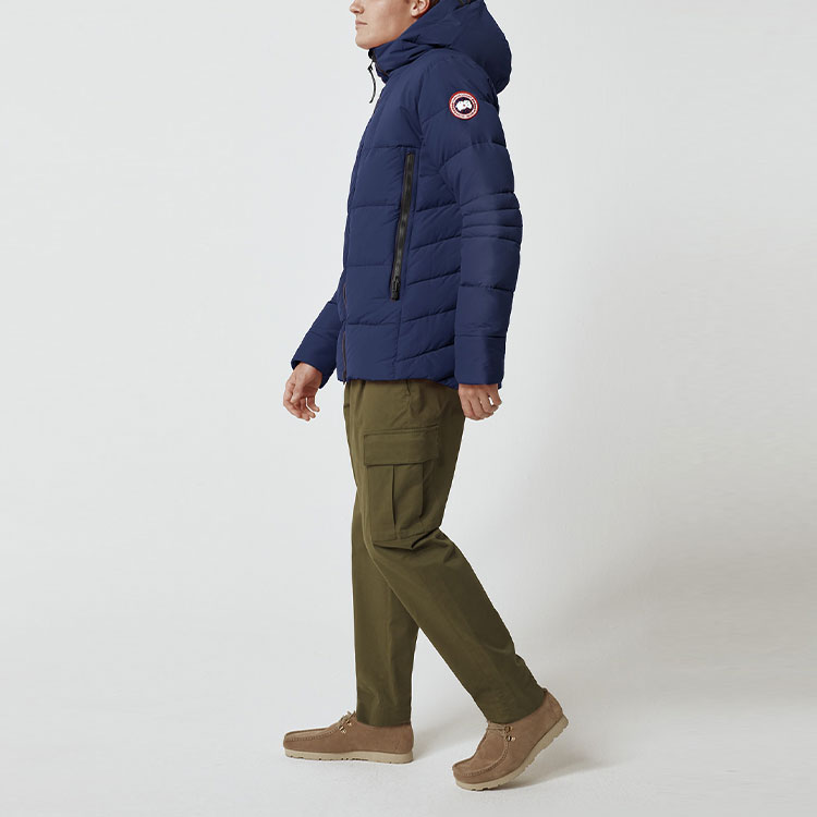Details for 加拿大鵝 HyBridge 藍色連帽防風防水羽絨夾克 男女適用 2742M-63