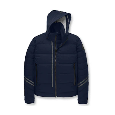 Canada Goose HyBridge FW21 Down Jacket Navy Blue Logo Design. 2731MB-63