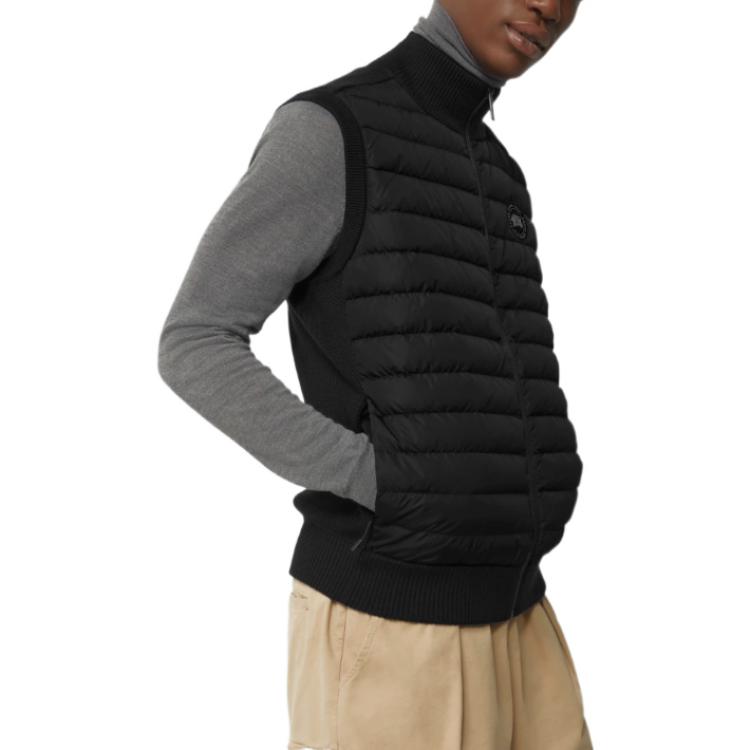 Canada Goose HyBridge FW22  Black Quilted Knit Sleeveless Vest. 6829MB-61 圖 6