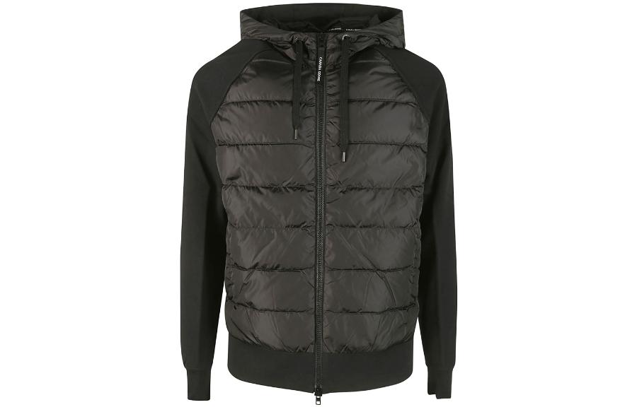 Canada Goose Hybridge Huron Hooded Zip Jacket Black 6843M4-761