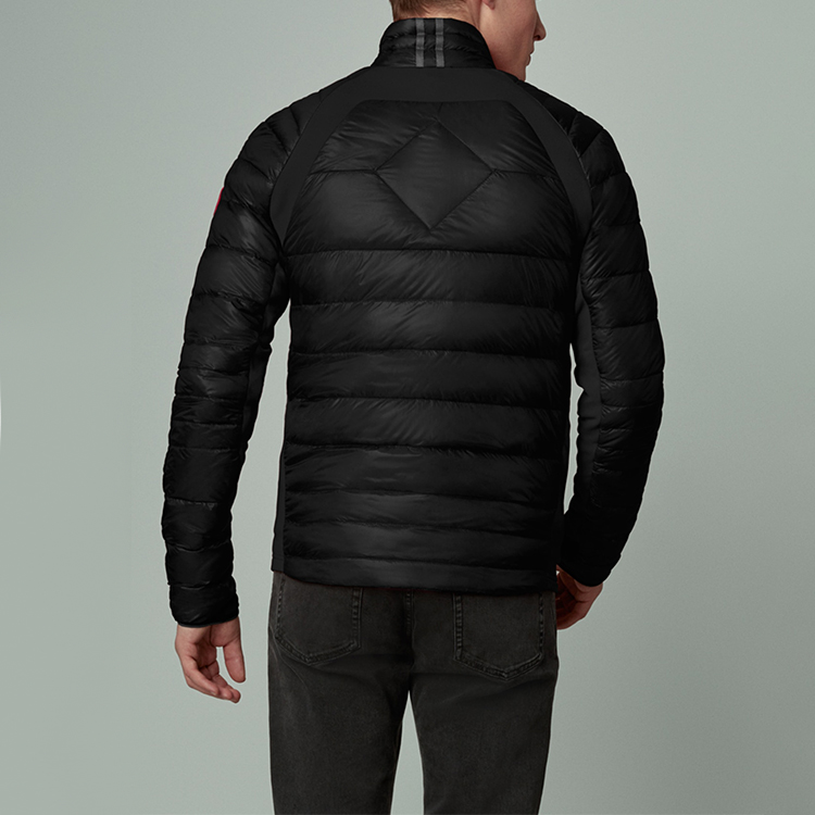 Purchase Canada Goose HyBridge Logo Black Windproof Puff Jacket Unisex 2714M-61