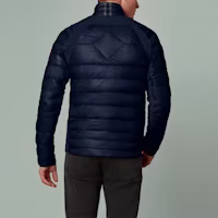 Shop Canada Goose HyBridge Navy Down Jacket Unisex Goose Down Windproof Waterproof 2714M-63