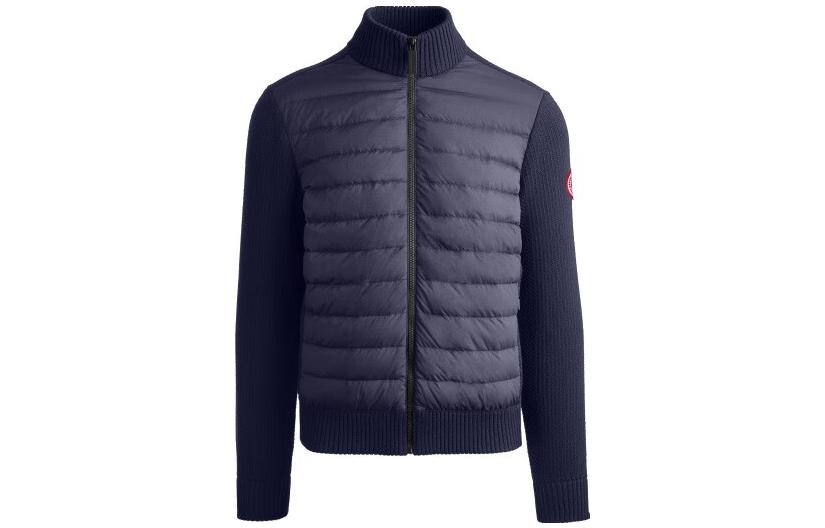 Canada Goose Hybridge Quilted Down Jacket Navy Unisex Winter Casual Long Sleeve 6830M-67 圖 2