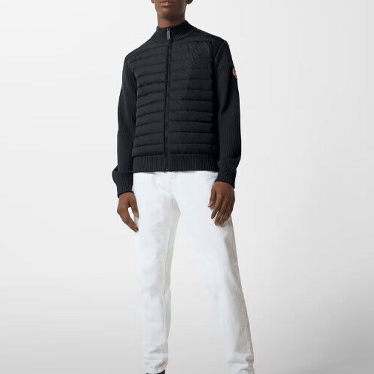 Canada Goose Hybridge Quilted Down Jacket Navy Unisex Winter Casual Long Sleeve 6830M-67 圖 3