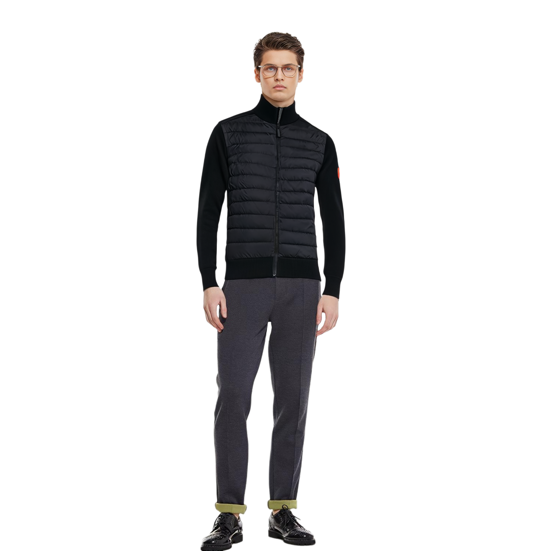 Canada Goose HyBridge Red Label Slim Windproof Wool Down Jacket Unisex Black 6830M-61 圖 4