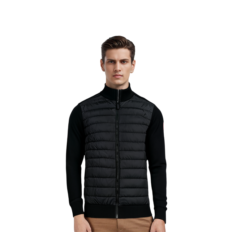 Canada Goose HyBridge Red Label Slim Windproof Wool Down Jacket Unisex Black 6830M-61 圖 5