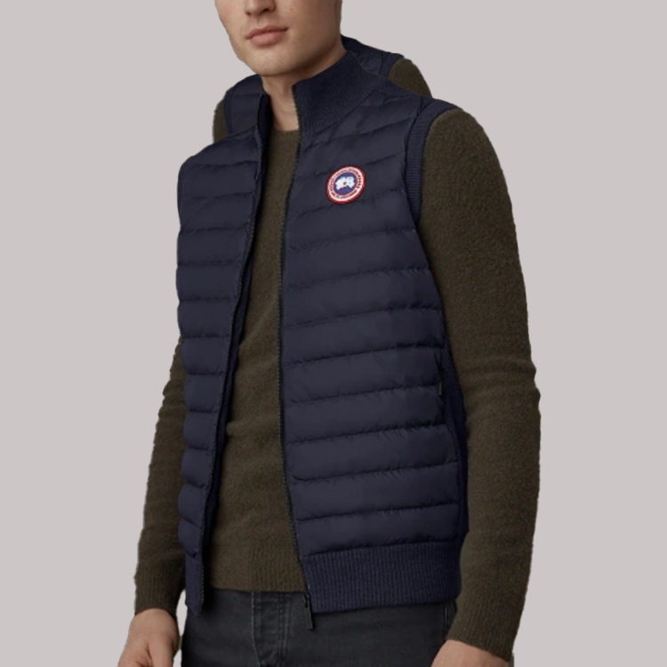 Shop 加拿大鹅HyBridge红标防风防水针织马甲男女款海军蓝 6829M-67