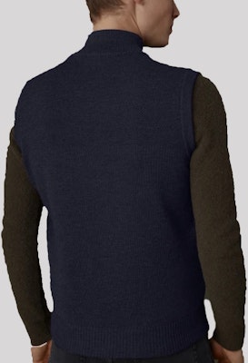 Canada Goose HyBridge Red Label Rompi Knit Tahan Angin/Air Unisex Navy 6829M-67 Details for Canada Goose HyBridge Red Label Rompi Knit Tahan Angin/Air Unisex Navy 6829M-67