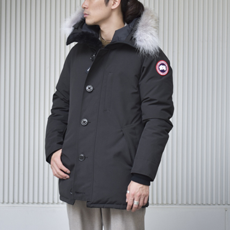 Purchase 加拿大鵝 Jasper FW22 紅標黑色羽絨大衣 中性款 3438JM-61