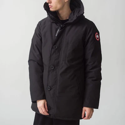 加拿大鹅Jasper系列红标黑色连帽羽绒服男女通用 3438MJ Details for 加拿大鹅Jasper系列红标黑色连帽羽绒服男女通用 3438MJ