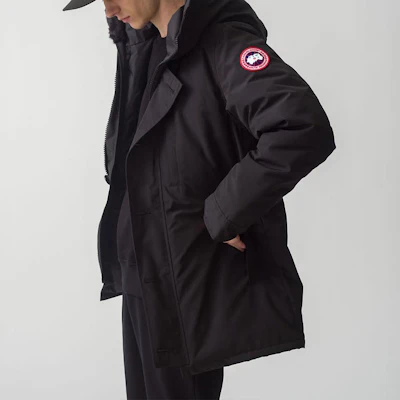 加拿大鹅Jasper系列红标黑色连帽羽绒服男女通用 3438MJ Cheap 加拿大鹅Jasper系列红标黑色连帽羽绒服男女通用 3438MJ