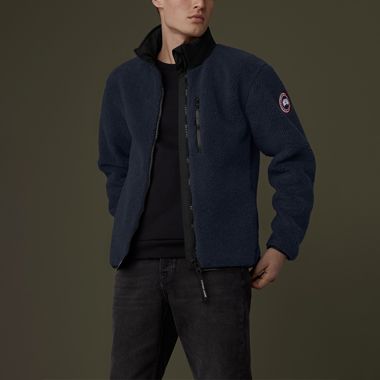 Canada Goose Kelowna Classic Fleece Jacket for Men in Ocean Blue 7017M-63 圖 4