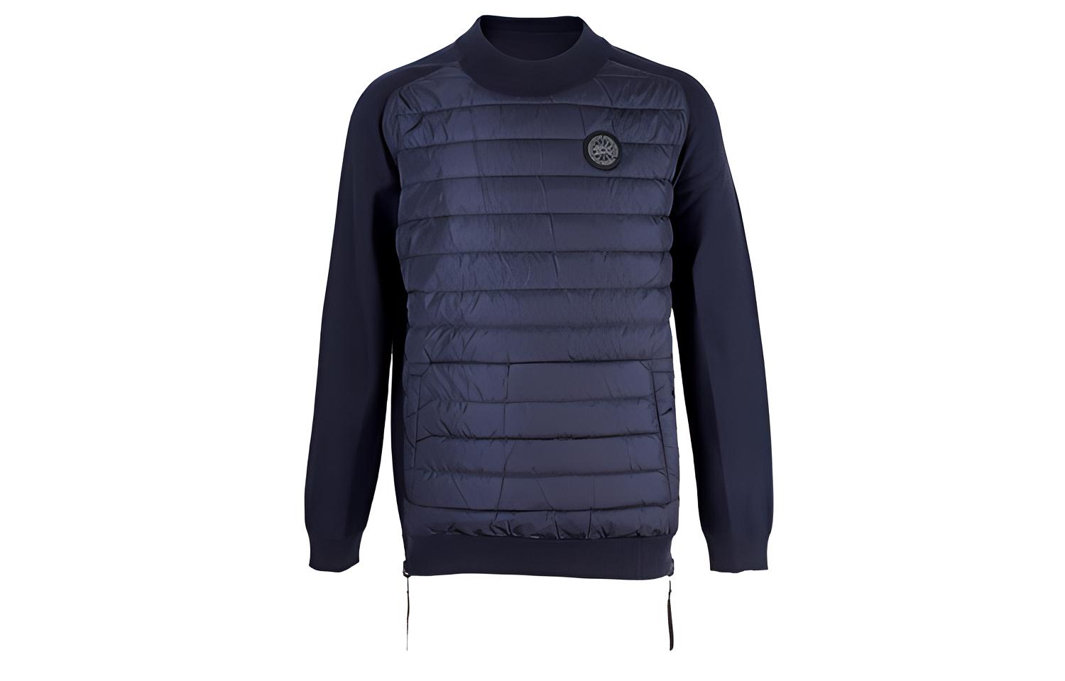 Canada Goose Knit Wool Double-Sided Solid Sweatshirt Blue () 6992M-B67