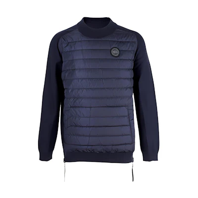 Canada Goose Knit Wool Double-Sided Solid Sweatshirt Blue () 6992M-B67