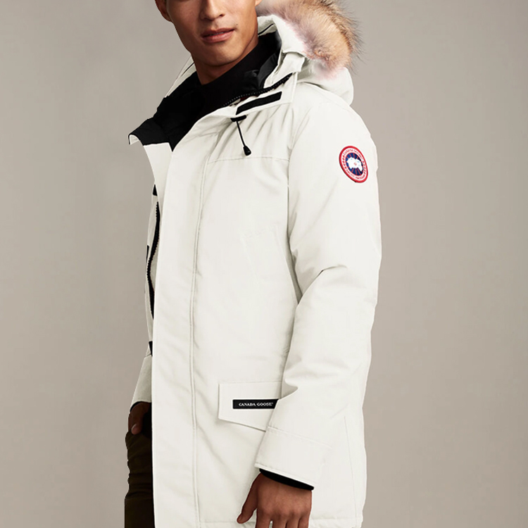 Shop 加拿大鹅Langford & Lodge Fusion Fit派克大衣白色男女冬季夹克 2062MA-827