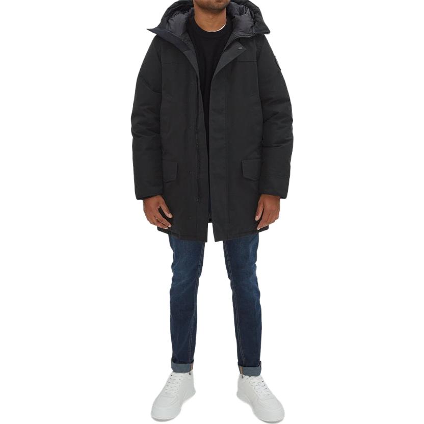 Shop 加拿大鵝 Langford 黑標連帽羽絨外套 男女款 黑色 2052MB-61