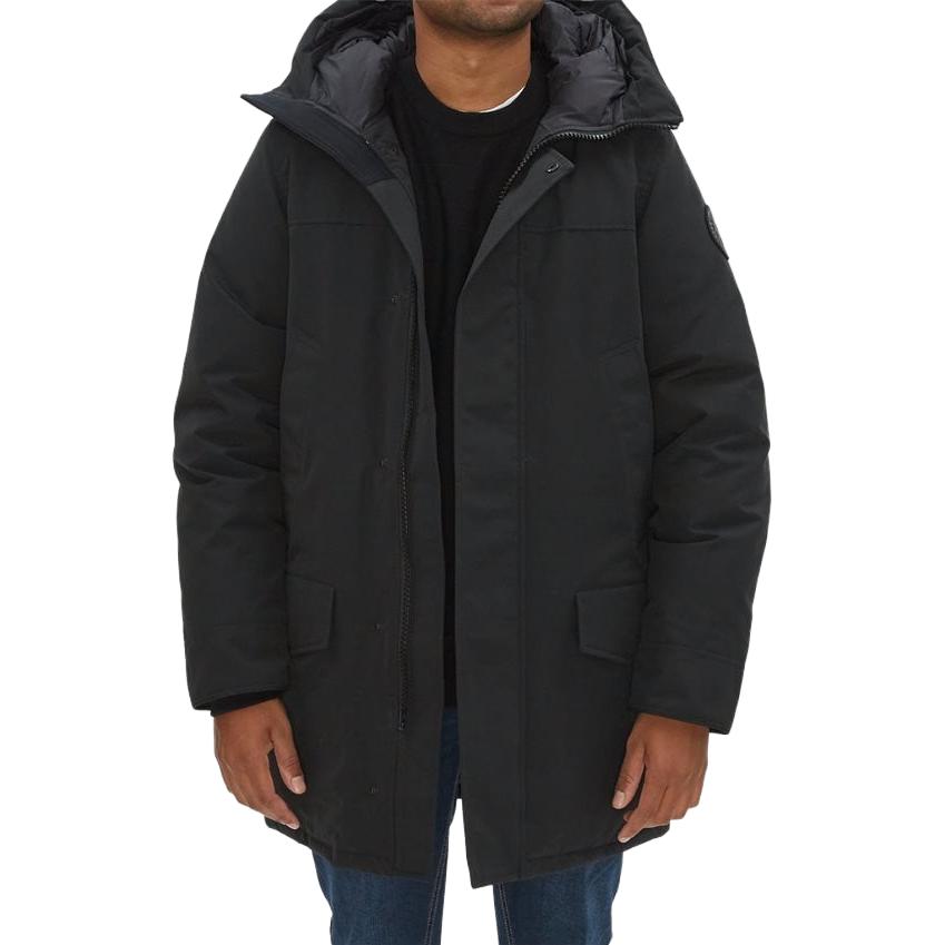 Purchase 加拿大鵝 Langford 黑標連帽羽絨外套 男女款 黑色 2052MB-61