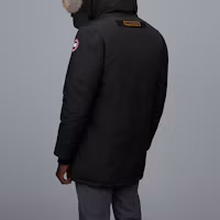 Lookbook Canada Goose Langford Black Parka Detachable Fur Hood Winter Unisex Jacket 2062M-61